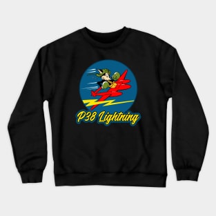 P38 Lightning WWII Insignia Crewneck Sweatshirt